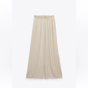 Zara Cream Flare Pants altered for shorter length for 5’4 and below!